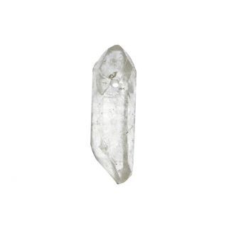Cuarzo Cristal Colgante Bruto Punta  Agujero 4cm